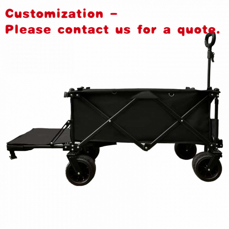 Outdoor Camping Vehicle Wagon - Vagão dobrável portátil de aço inoxidável,
