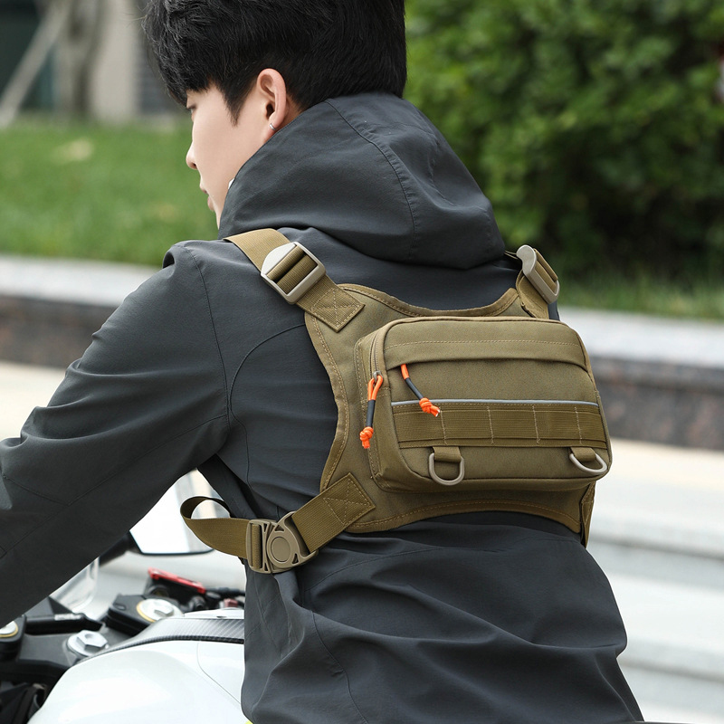 Outdoor Camping Vest - Bolsas de Peito para Motociclistas Unissex,