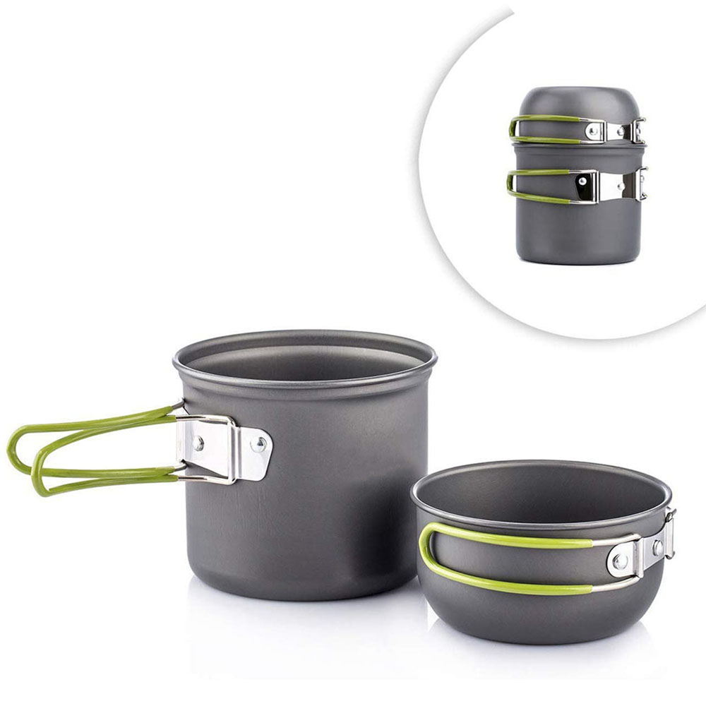 Outdoor Camping Dining Set - Conjunto de panelas ultraleve para acampamento,