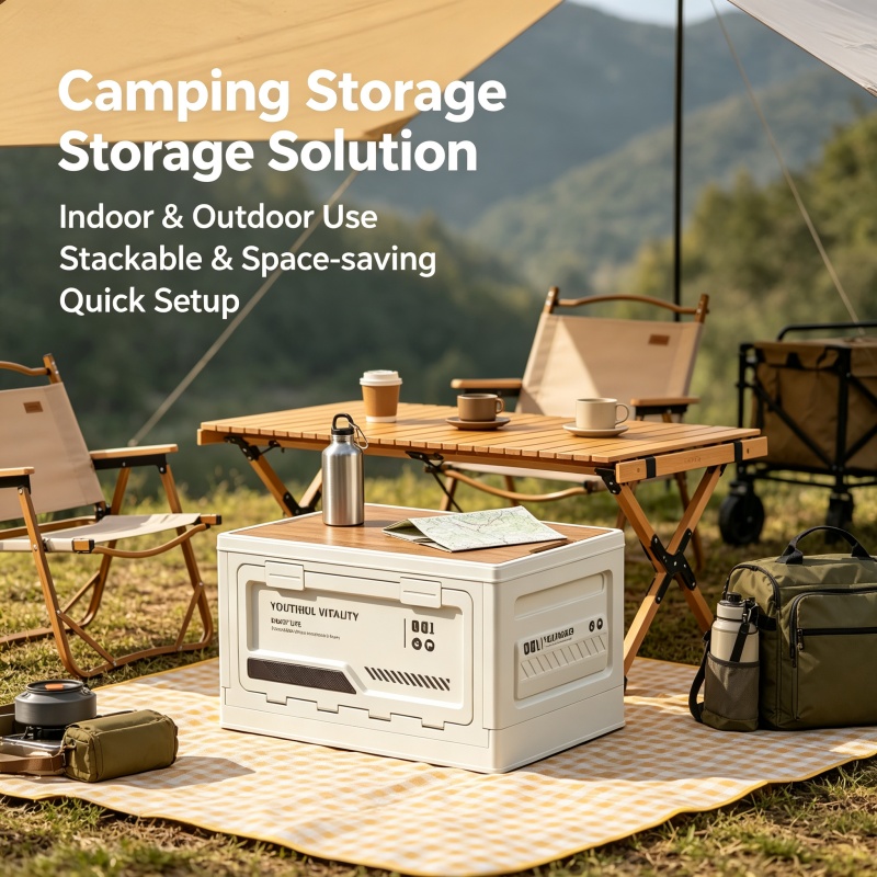 Outdoor Camping Folding Storage Box - Caixa de Armazenamento Externa Dobrável para