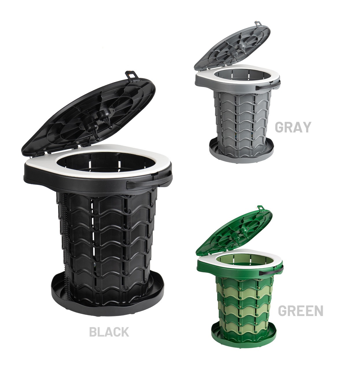 Outdoor Camping Toilet - Sanitário Portátil Retrátil para Viagem, Ajustável