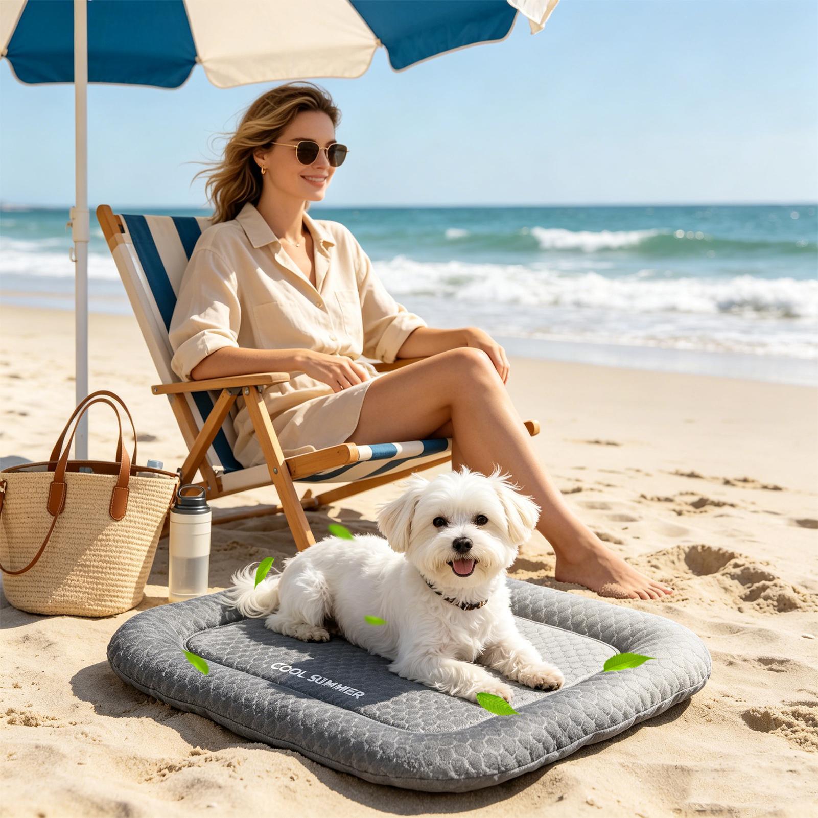 Outdoor Camping Dog Kennel - Tapete Refrescante Portátil Antiderrapante para Cães