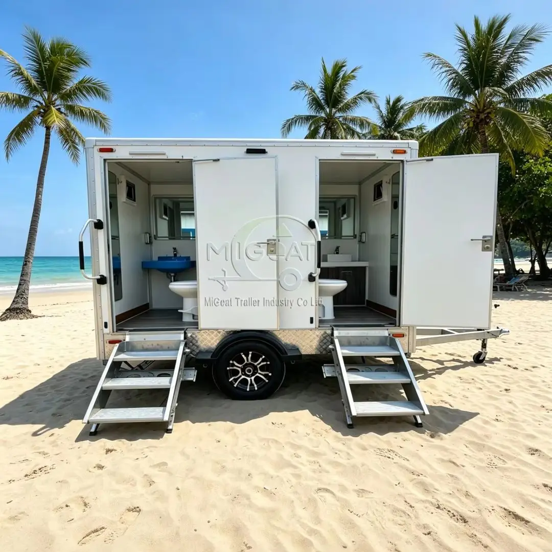 Outdoor Camping Rental - Trailer Sanitário Portátil Compacto de 2