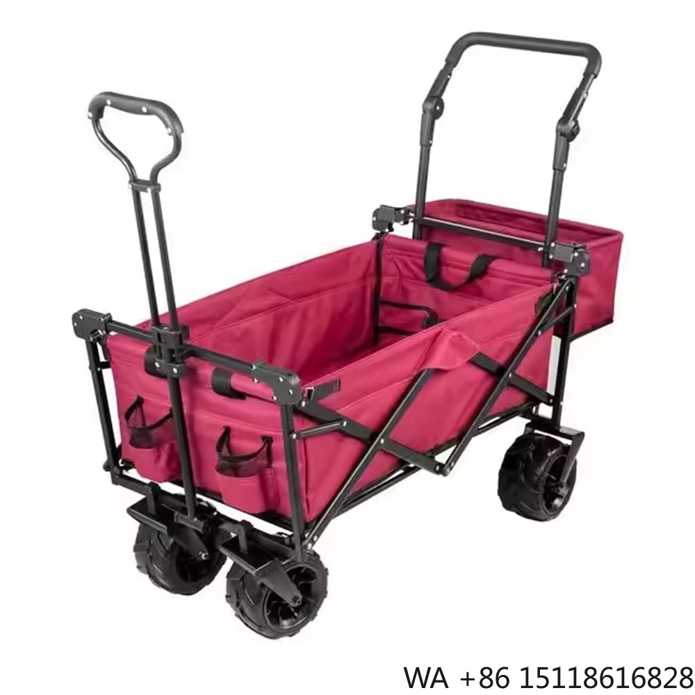 Outdoor Camping Vehicle Wagon - Carrinho Dobrável Portátil de Grande Capacidade