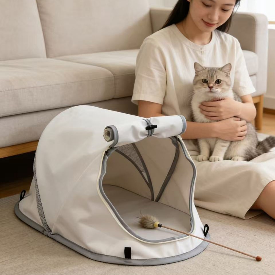 Outdoor Camping Dog Kennel - Tenda Dobrável para Animais de Estimação,