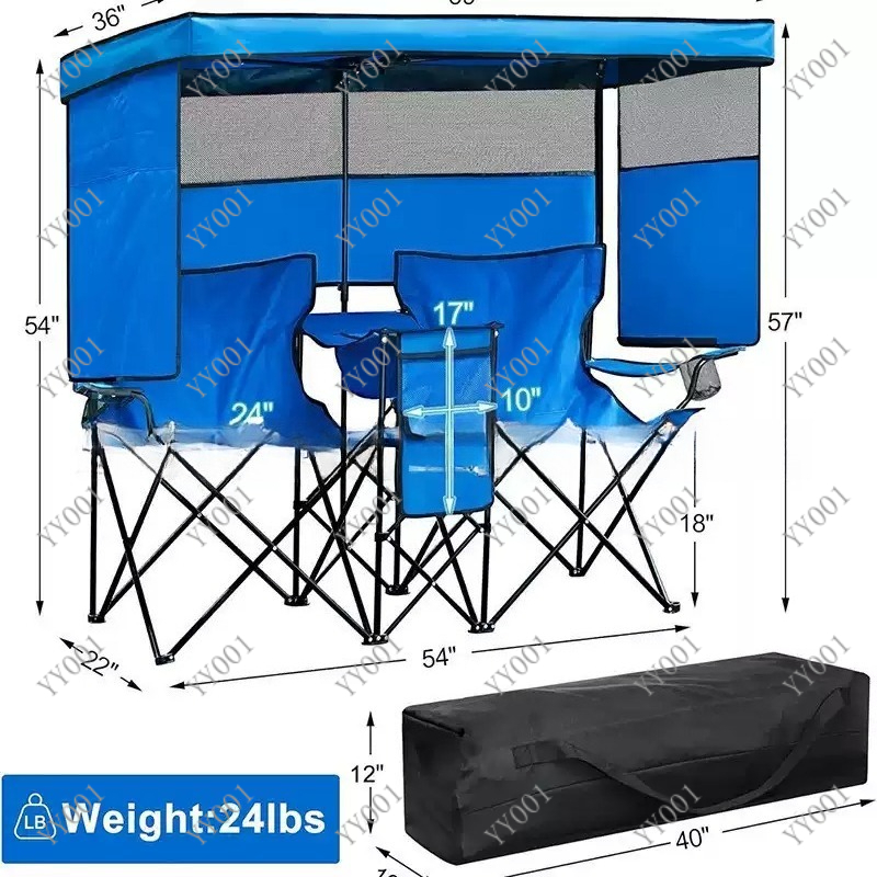 Outdoor Camping Folding Chair - Cadeira de Camping Portátil Dobrável com