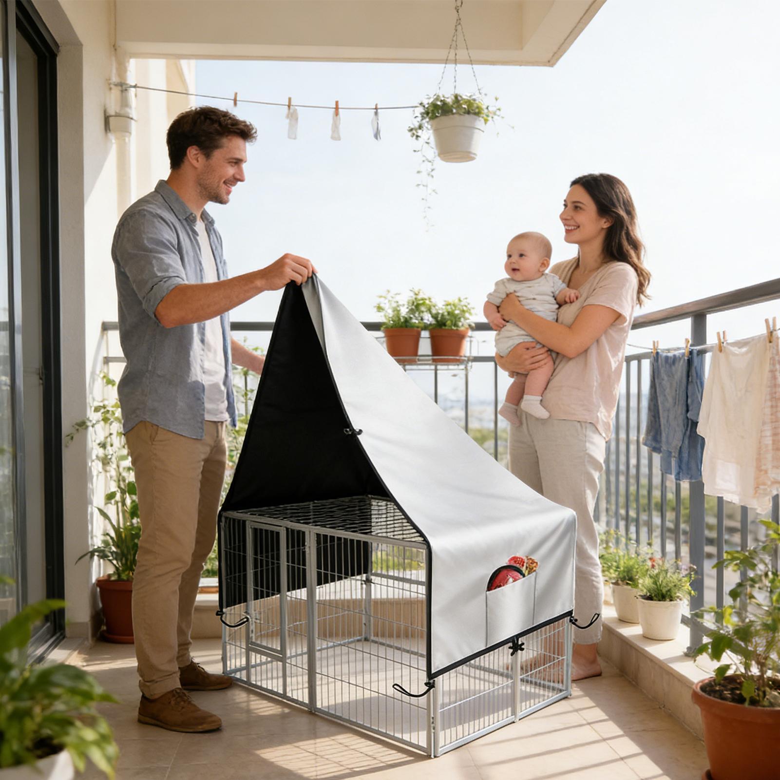 Capa de caixa 210d oxford, gab - Outdoor Camping Dog Kennel avaliação e preço