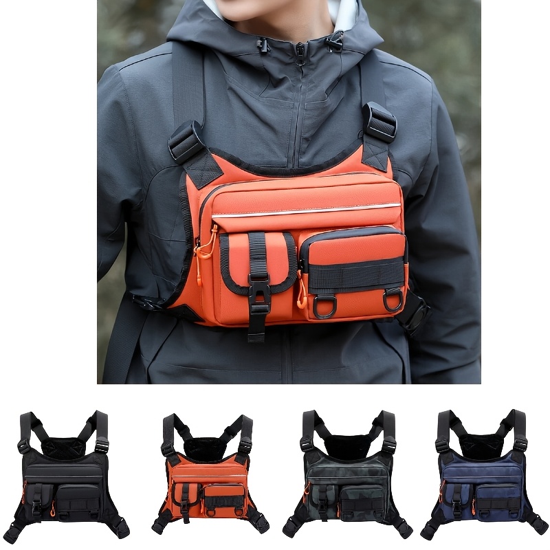 Bolsa tática masculina para pe - Outdoor Camping Vest avaliação e preço