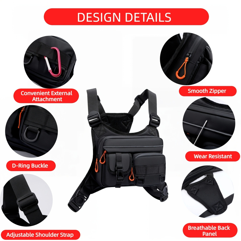 Bolsa tática masculina para pe - Outdoor Camping Vest avaliação e preço