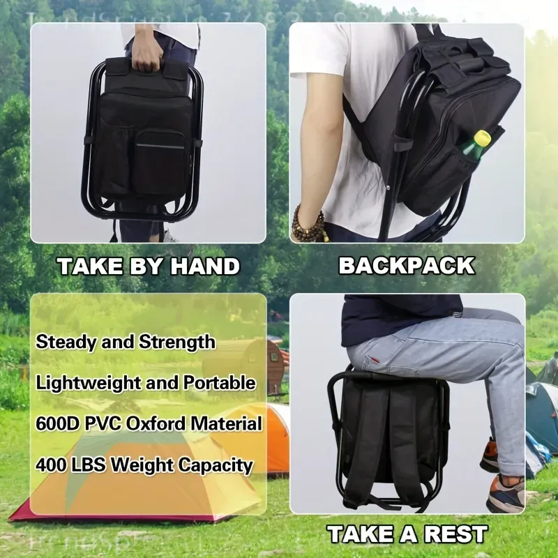 Cadeira de Pesca Portátil 2 em - Folding Chair avaliação e preço