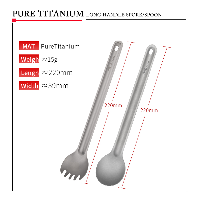 TiTo Colher Spork de titânio c - Outdoor Camping Dining Set avaliação e preço