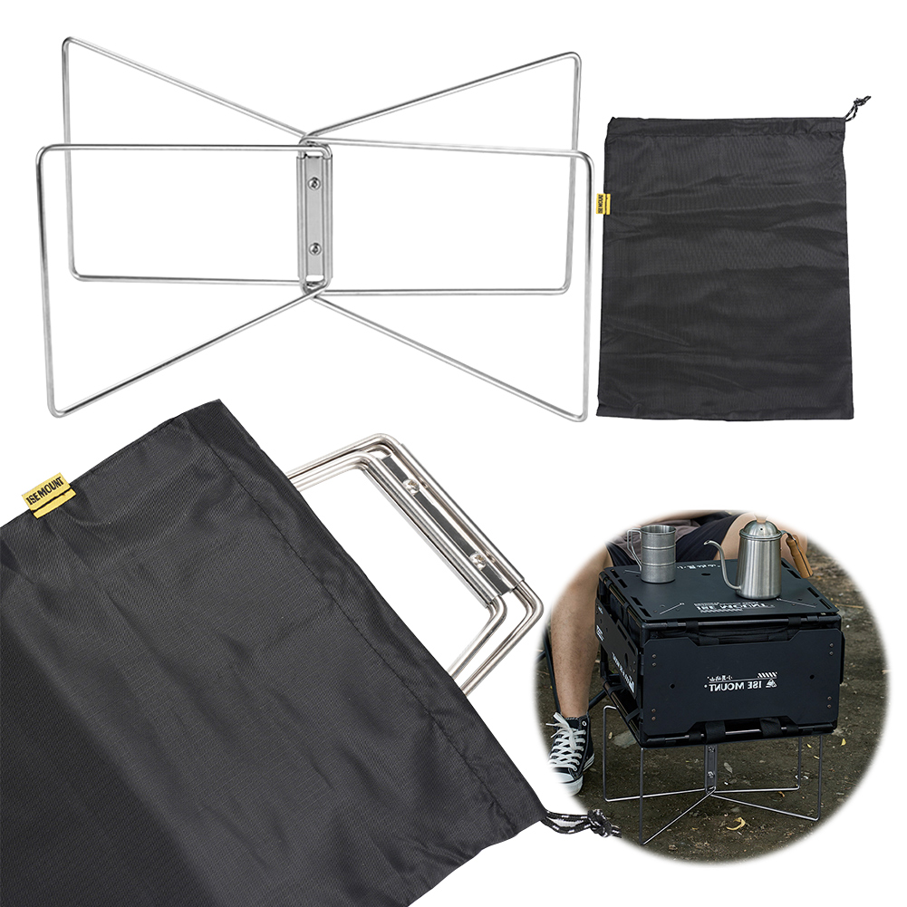 Suporte de Caixa de Liga de Al - Outdoor Camping Folding Storage Box avaliação e preço