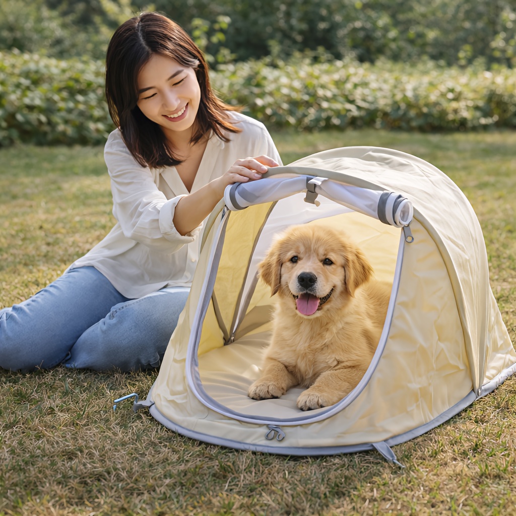 Tenda Dobrável para Animais de - Outdoor Camping Dog Kennel avaliação e preço
