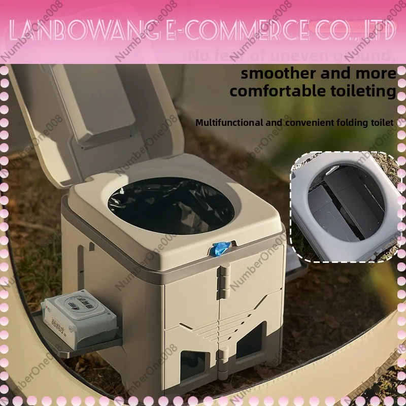 Toalete Portátil Dobrável, Res - Outdoor Camping Toilet avaliação e preço