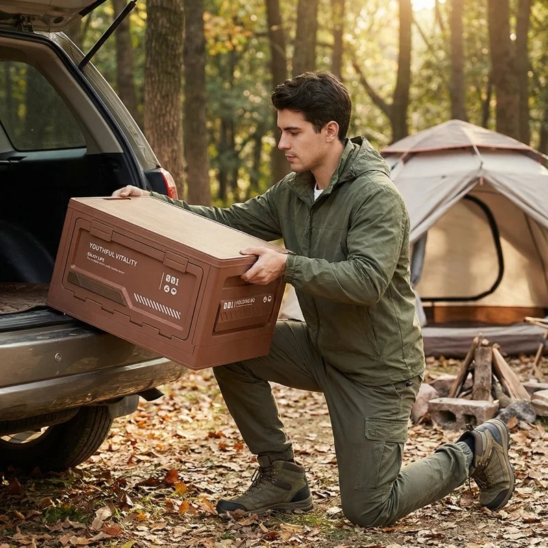 Caixa de Armazenamento Externa - Outdoor Camping Folding Storage Box avaliação e preço