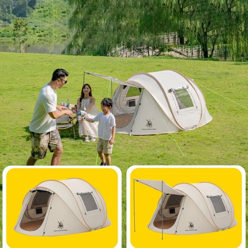 Barraca portátil dobrável impe - Outdoor Camping Automatic Quick Opening Tent avaliação e preço
