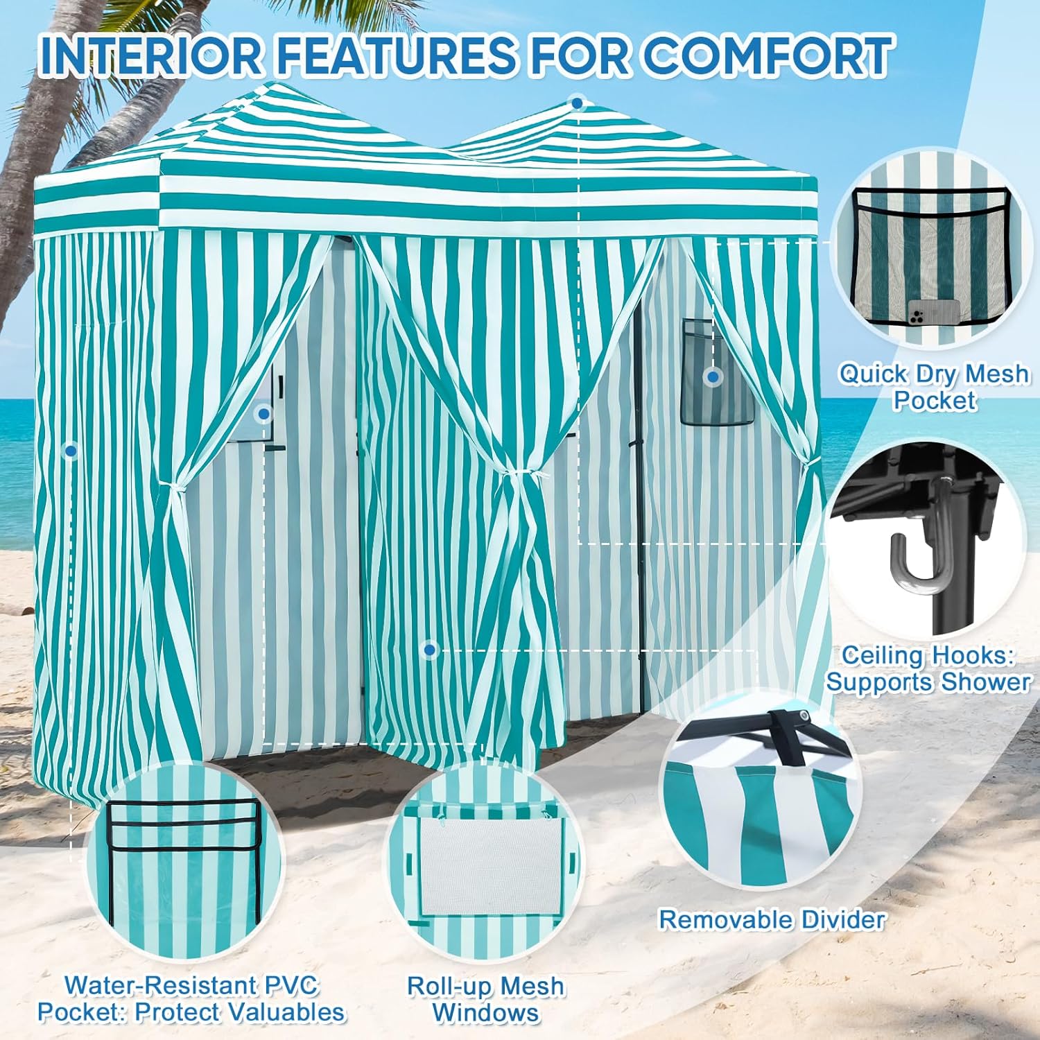 Tenda Portátil de 2 Quartos pa - Outdoor Camping Tent avaliação e preço