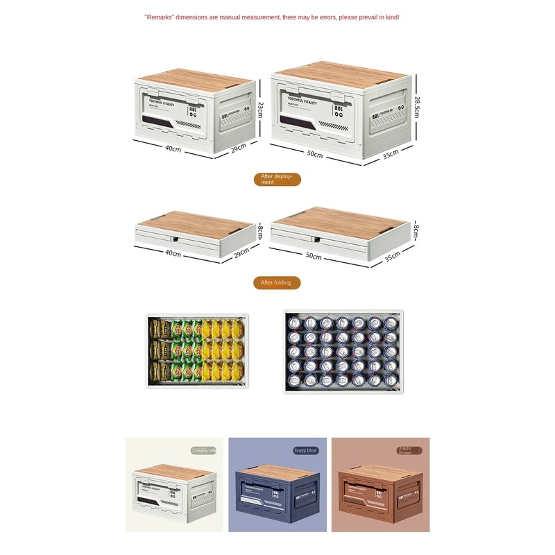Caixa de Armazenamento Externa - Outdoor Camping Folding Storage Box avaliação e preço