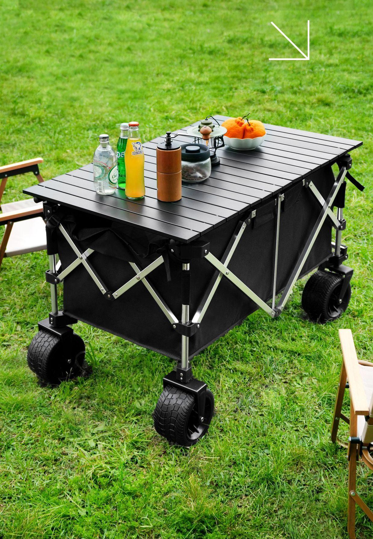 Vagão dobrável de alumínio com - Outdoor Camping Vehicle Wagon avaliação e preço