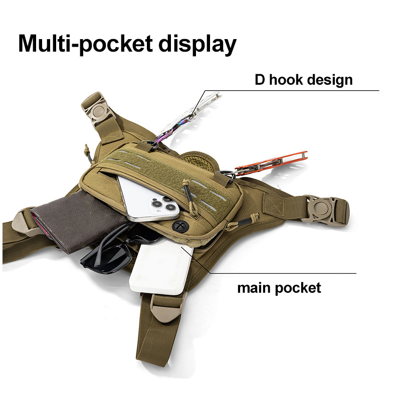 Colete Tático de Peito para Ca - Outdoor Camping Vest avaliação e preço