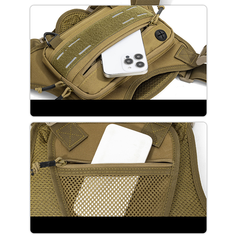 Colete Tático de Peito para Ca - Outdoor Camping Vest avaliação e preço