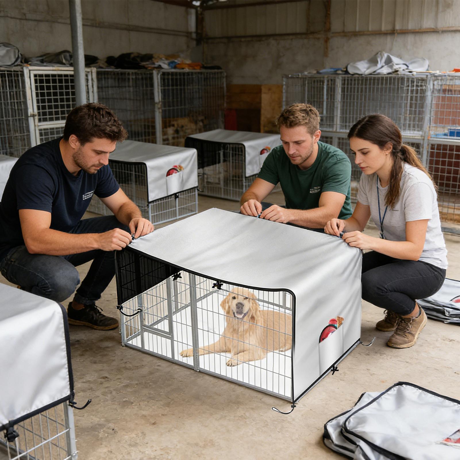 Capa para caixa de cachorro 21 - Outdoor Camping Dog Kennel avaliação e preço