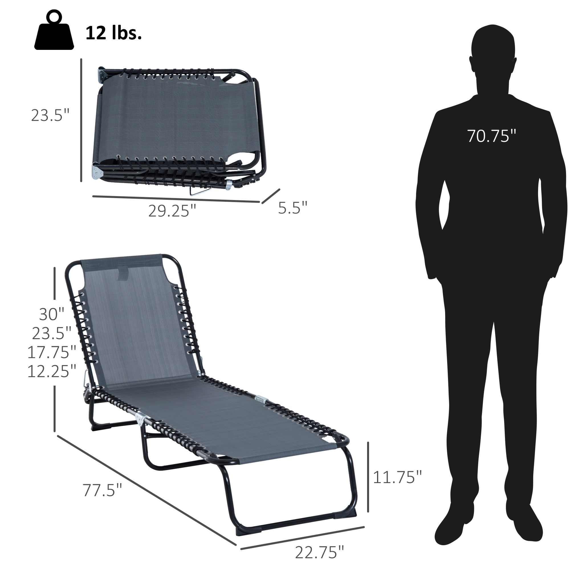 Cadeira Espreguiçadeira Dobráv - Folding Chair avaliação e preço