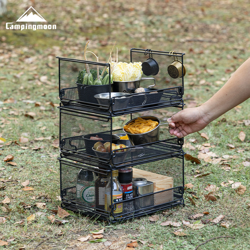 CAMPINGMOON CK-23BK Gaiola de  - Outdoor Camping Folding Storage Box avaliação e preço