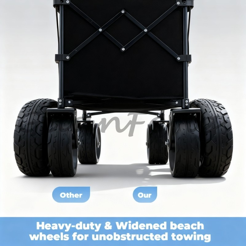 Carrinho Dobrável Versátil com - Outdoor Camping Vehicle Wagon avaliação e preço