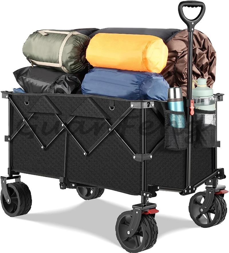 Carrinho Dobrável Versátil com - Outdoor Camping Vehicle Wagon avaliação e preço