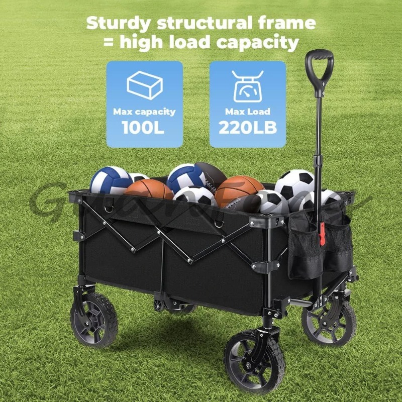 Carrinho Dobrável Versátil com - Outdoor Camping Vehicle Wagon avaliação e preço