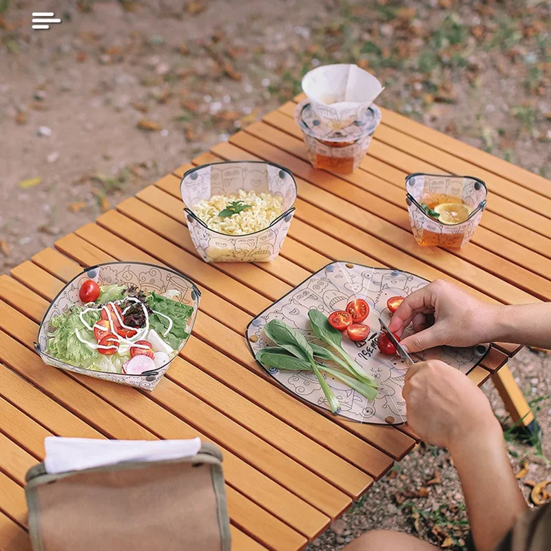 Louça dobrável multiúso, ao ar - Outdoor Camping Dining Set avaliação e preço