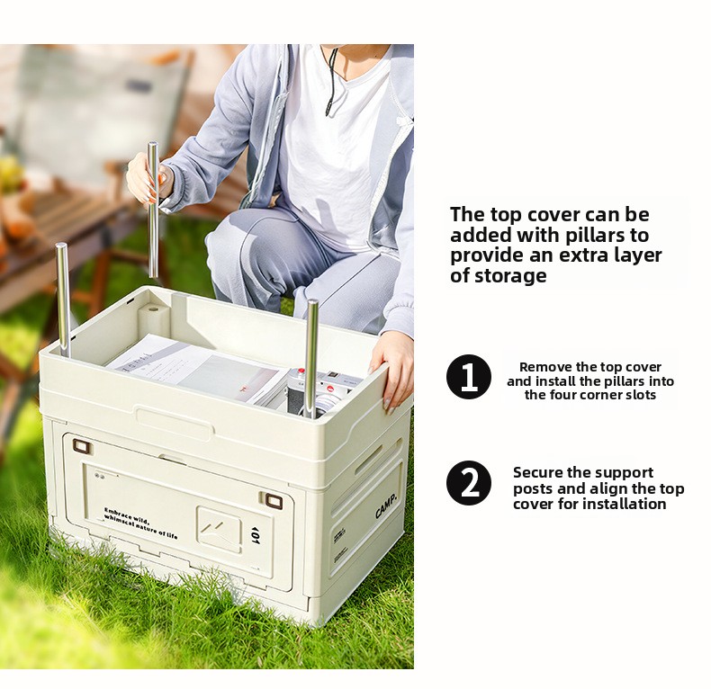 Caixa de Armazenamento Dobráve - Outdoor Camping Folding Storage Box avaliação e preço