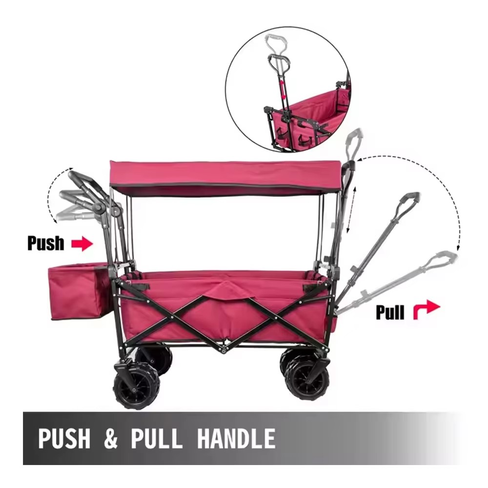 Carrinho Dobrável Portátil de  - Outdoor Camping Vehicle Wagon avaliação e preço