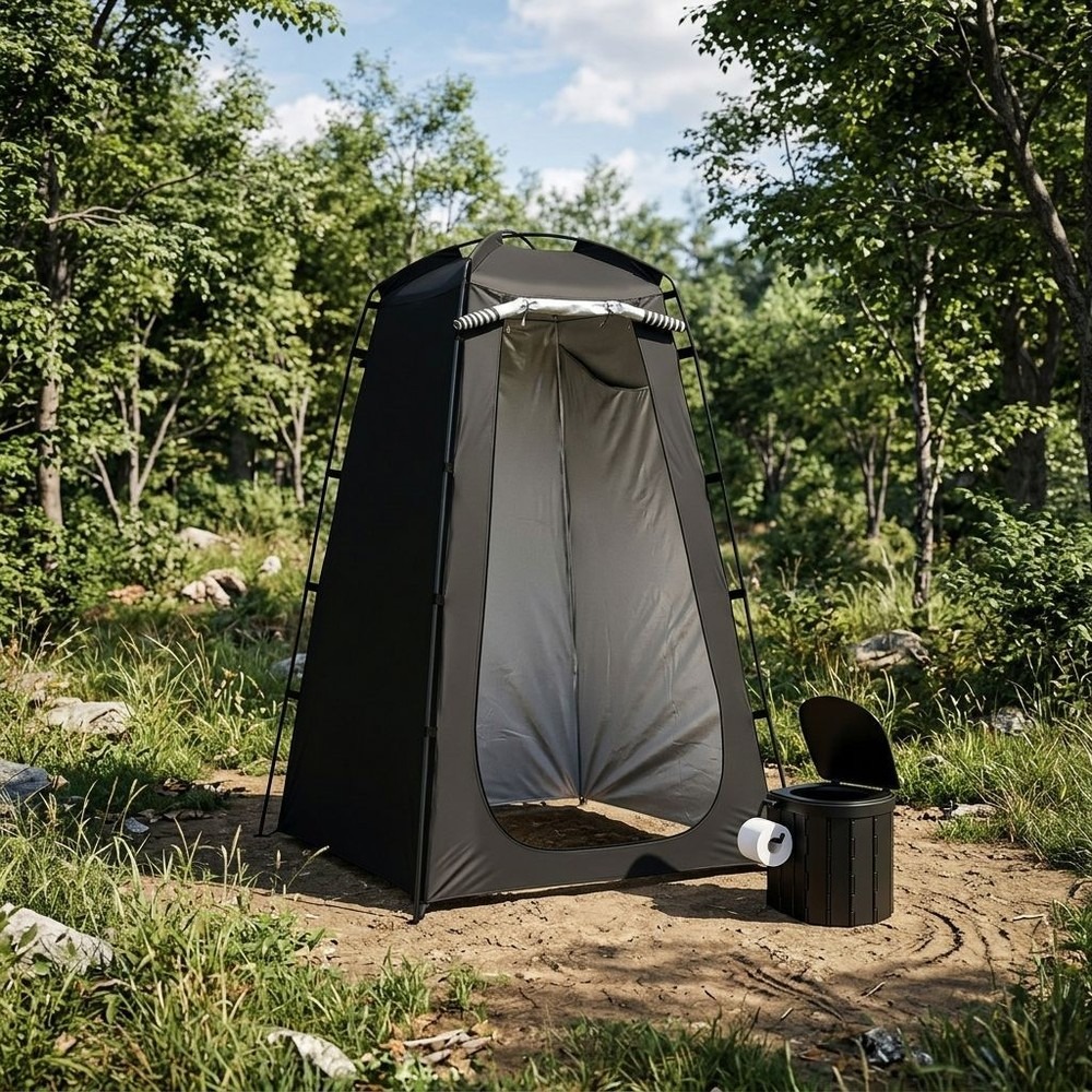 Tenda Portátil para Banheiro E - Outdoor Camping Toilet avaliação e preço