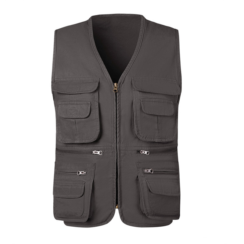 Homens Multi-bolso Tático Cami - Outdoor Camping Vest avaliação e preço