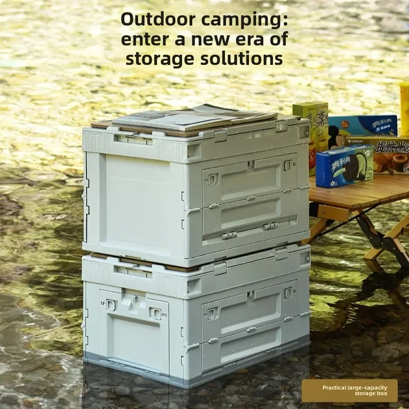 Novo modelo de caixa de armaze - Outdoor Camping Folding Storage Box avaliação e preço