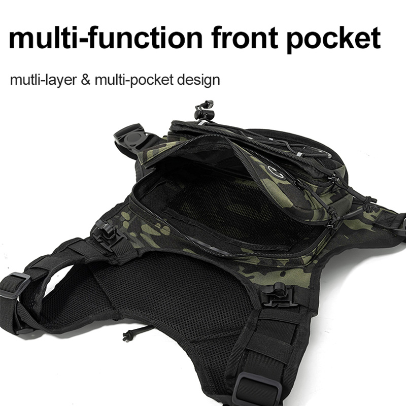 Colete Tático de Peito com Moc - Outdoor Camping Vest avaliação e preço