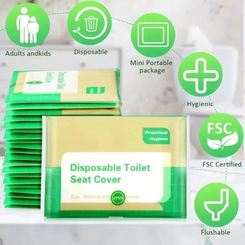 10-100 unidades de capas desca - Outdoor Camping Toilet avaliação e preço