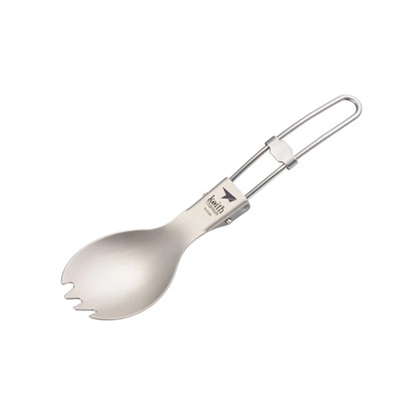 Keith Titanium Spork com alça  - Outdoor Camping Dining Set avaliação e preço