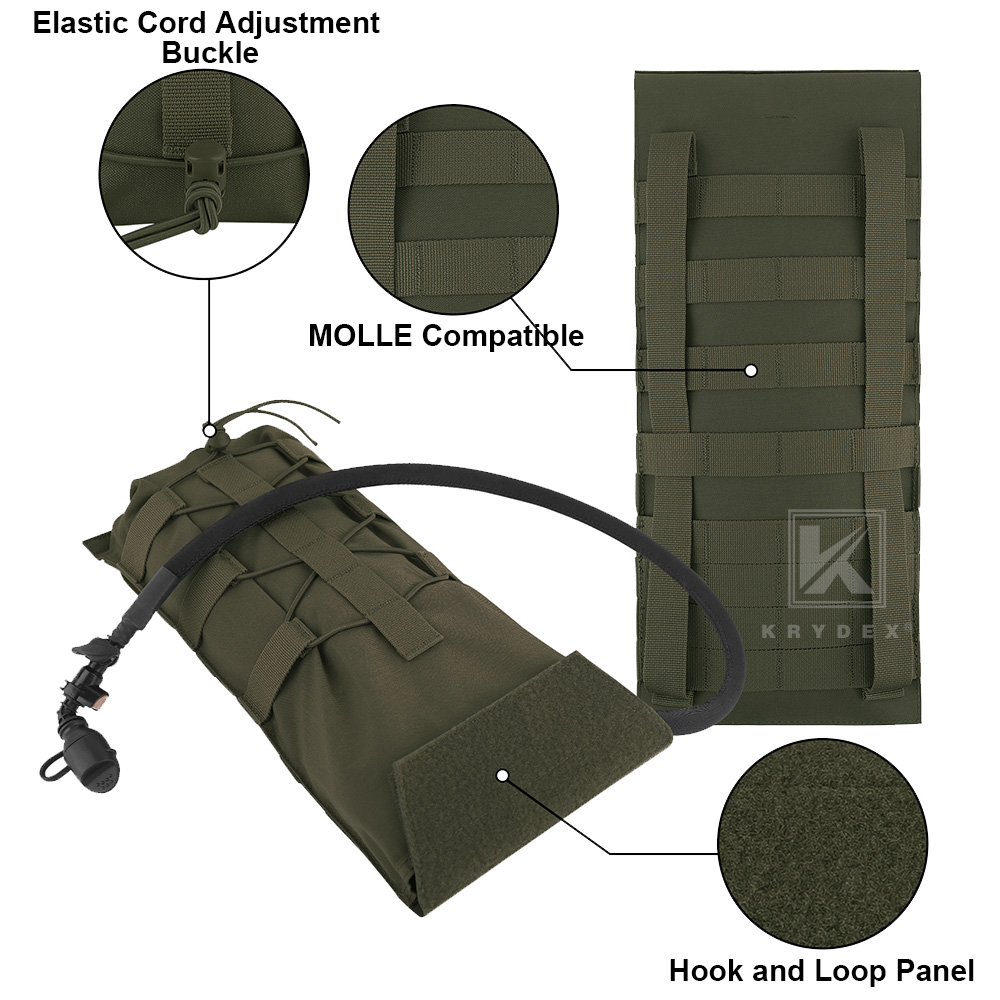 Krydex tático 3l hidratação mo - Outdoor Camping Vest avaliação e preço