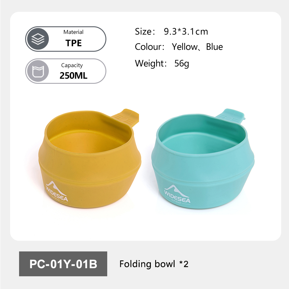 Widesea acampamento 250ml copo - Outdoor Camping Dining Set avaliação e preço